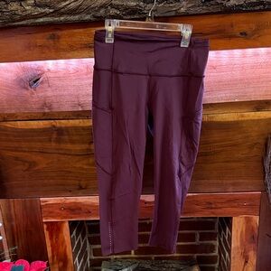 Lululemon Fast & Free Dark Purple Size 8 Workout  Leggings